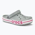Papucs Crocs Bayaband Clog light grey/candy pink 2