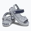 Gyermek szandál Crocs Crockband Kids Sandal light grey/navy 10