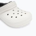 Papucs, gyerek Crocs Classic Lined Clog Kids white/grey 8