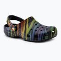 Crocs Classic Seasonal Printed zebra rainbow női papucs 2