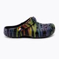 Crocs Classic Seasonal Printed zebra rainbow női papucs 3