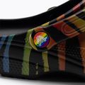 Crocs Classic Seasonal Printed zebra rainbow női papucs 9