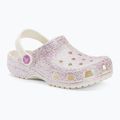 Crocs Classic Glitter Clog gyermek flip-flop bianco sporco 2