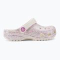 Crocs Classic Glitter Clog gyermek flip-flop bianco sporco 3