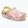 Gyermek Crocs Classic Tie-Dye Graphic Clog T fehér 206994-83B flip-flopok 11