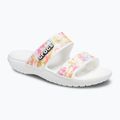 Crocs Classic Crocs Tie-Dye Graphic szandál fehér 207283-928 flip-flopok 8