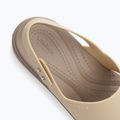 Női Crocs Brooklyn Met Low Wedge fém pezsgő színű szandálok 9