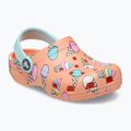 Gyermek Crocs Classic Pool Party Clog T narancssárga 207846-83E flip flopok 11