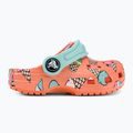 Gyermek Crocs Classic Pool Party Clog T narancssárga 207846-83E flip flopok 3