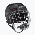 Gyermek jégkorong bukósisak CCM Tacks 70 Combo JR Black