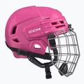 Gyerek jégkorongsisak CCM Tacks 70 Combo JR pink 2