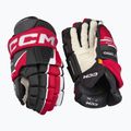 CCM Tacks XF Pro SR hokikesztyű fekete/piros/fehér 2