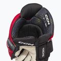 CCM Tacks XF Pro SR hokikesztyű fekete/piros/fehér 4