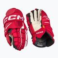CCM Tacks XF Pro SR piros/fehér jégkorong kesztyű 2