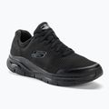 SKECHERS férfi edzőcipő Arch Fit fekete
