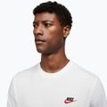 Férfi Nike Sportswear Club póló fehér/fekete/egyetemi piros 4