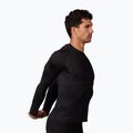 Férfi kerékpáros hosszú ujjú póló Fox Racing Tecbase black 3