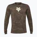Férfi kerékpáros hosszú ujjú Fox Racing Ranger Tru Dri kosz barna