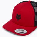 Fox Racing Fox Head Trucker lángoló piros baseball sapka 3
