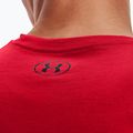 Under Armour Sportstyle Left Chest SS férfi edzőpóló piros/fekete 3