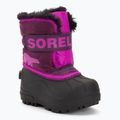 Sorel Snow Commander gyermek hócsizma lila dália/groovy pink