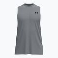Férfi edző póló Under Armour Left Chest Cut Off Tank steel light heather/black