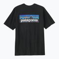 Férfi Patagonia P-6 Logo Responsibili-Tee trekking póló fekete 3