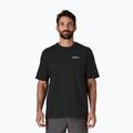 Férfi Patagonia P-6 Logo Responsibili-Tee trekking póló fekete
