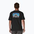 Férfi Patagonia P-6 Logo Responsibili-Tee trekking póló fekete 3