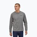 Férfi Patagonia P-6 Logo Responsibili gravel heather longsleeve