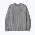 Férfi Patagonia P-6 Logo Responsibili gravel heather longsleeve 3