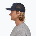 Patagonia P-6 Logo Trucker baseball sapka tengerészkék 4