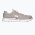 Női edzőcipő SKECHERS Graceful Twisted Fortune természetes/korall színű 7