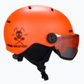 Gyermek síbukósisak Salomon Grom Visor Narancs L40836900 4