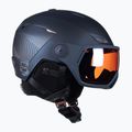 Női síbukósisak Salomon Icon LT Visor Photo Sigma S1-S3 sötétkék L41529800
