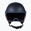 Női síbukósisak Salomon Icon LT Visor Photo Sigma S1-S3 sötétkék L41529800 2