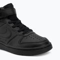 Gyermekcipő Nike Court Borough Mid 2 black/black/black 7