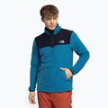 Férfi The North Face Homesafe Snap Neck Fleece Sweatshirt kék NF0A55HM49C1