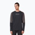 Oakley Factory Pilot Mtb LS II férfi kerékpáros trikó fekete/szürke FOA404497