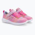 SKECHERS Go Run 600 Shimmer Speeder gyermek edzőcipő világos rózsaszín/multi 4