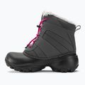 Columbia Rope Tow III WP Girl gyermek hócipő sötétszürke/hő rózsaszínű 10