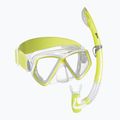 Gyerek snorkeling készlet Mares Combo Pirate Neon yellow/white/clear 411788BB