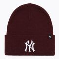 Téli sapka 47 Brand MLB New York Yankees Haymaker dark maroon
