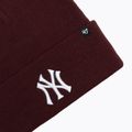 Téli sapka 47 Brand MLB New York Yankees Haymaker dark maroon 3
