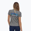 Női Patagonia P-6 Logo Responsibili-Tee gravel heather trekking póló 2