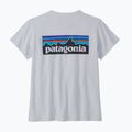 Női trekking póló Patagonia P-6 Logo Responsibili-Tee white 4