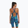 Női egyrészes fürdőruha TYR Thresher Open Back Hyperblitz blue/green 2