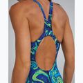 Női egyrészes fürdőruha TYR Thresher Open Back Hyperblitz blue/green 6