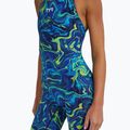Női egyrészes fürdőruha TYR Thresher Open Back Hyperblitz blue/green 7