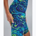Női egyrészes fürdőruha TYR Thresher Open Back Hyperblitz blue/green 8